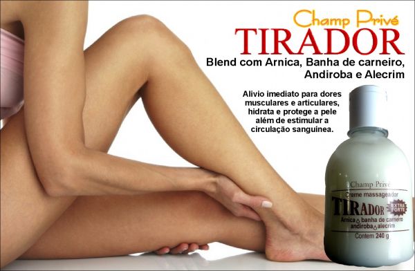 TIRADOR - Blend com Arnica, Banha de carneiro, Andiroba e Alecrim - 240G