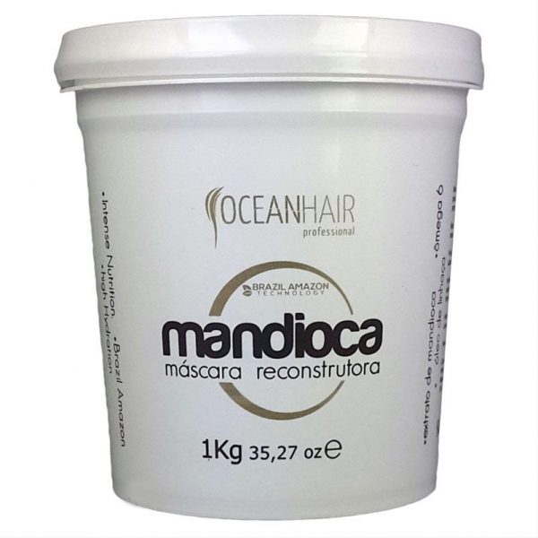Máscara Hidratação Reconstrutora Mandioca OCEAN HAIR Professional 1 KG