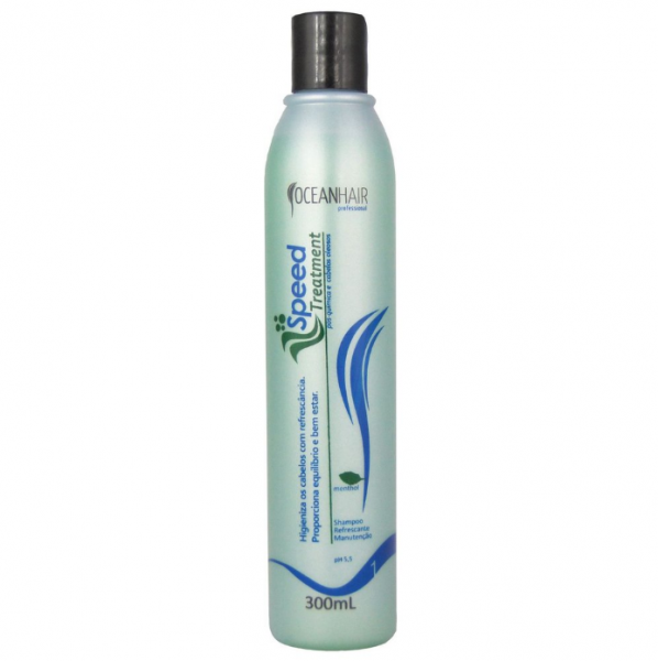 Shampoo Refrescante Manutenção Speed Treatment OCEAN HAIR Professional 300ml